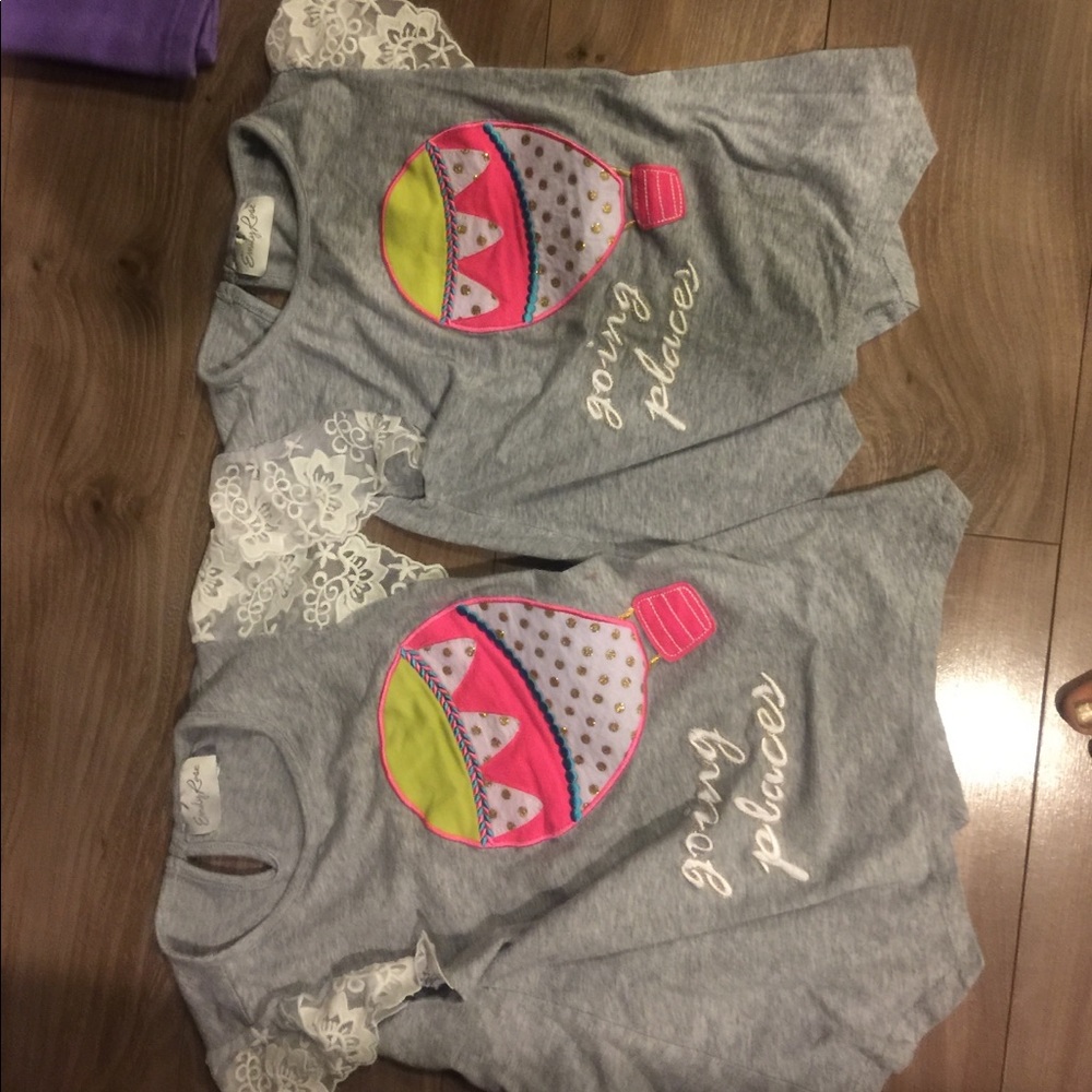 Girls matching tops